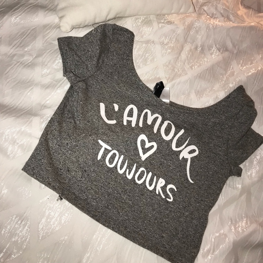 ❤️French crop top, HM🌹